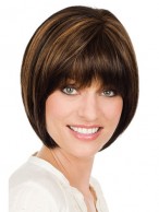 Classic Short Bob Style Lace Front Wig