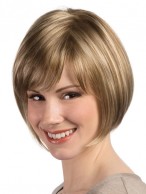 Silky Chin Length Light Blonde Bob Wig