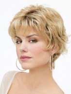60g Lace Front Curly Short Wigs