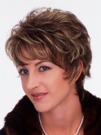 Capless Wavy Sophisticated Short Wig