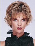 Short Curly Synthetic Capless Petite Wig