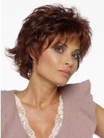 Capless Fashion Layered Shag Style Short Wig