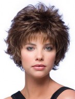 Curly Mixed Layered Short Capless Wig