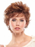 Loosely Layered Rich Curls Short Wig