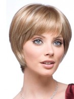 Tapered Capless Synthetic Short Wig