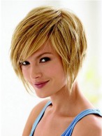 Asymmetrical Cut Synthetic Short Wig