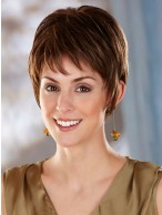 Natural Straight Short Synthetic Lace Front Wig