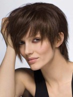 Sweet Best Quality Amazing Short Straight 100% Real Human Hair Wig About 8 Inches