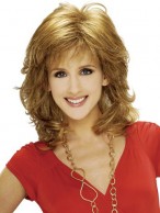Medium Length Layered Shag Wavy Wig
