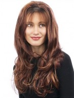 Long Wavy With 3/4 Cap Wig