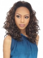 Synthetic Curly Quick Weave 3/4 Wig