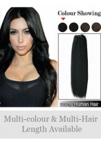 20" Straight Human Hair Full Head Extensions 