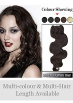 Wavy Indian Remy Hair Weft Extensions 