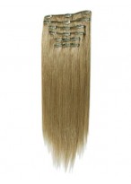 10 pcs From 14" Straight Clip In Full Head Set 