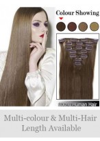7 pcs From 14" Straight Clip In Full Head Set 
