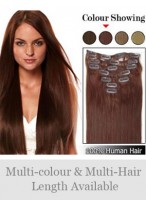 7 pcs From 14" Straight Clip In Full Head Set 