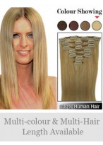7 pcs From 14" Straight Clip In Full Head Set 