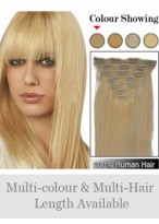 7 pcs From 14" Straight Clip In Full Head Set 
