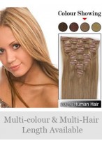 7 pcs From 14" Straight Clip In Full Head Set 