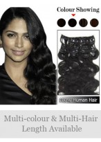 7 pcs From 14" Wavy Clip In Full Head Set 
