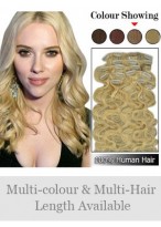7 pcs From 14" Wavy Clip In Full Head Set 