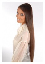 24 Inches Full Head 6 pcs Clip in Human Hair Extensions 