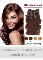 7 pcs From 14" Wavy Clip In Full Head Set 