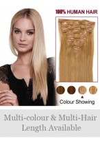 7 pcs From 14" Straight Clip In Full Head Set 