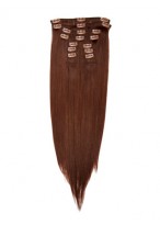 10 pcs From 14" Straight Clip In Full Head Set 