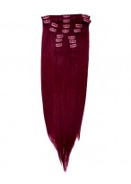 10 pcs From 14" Straight Clip In Full Head Set 