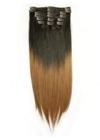 Dip Dye Clip-in Straight Hair 