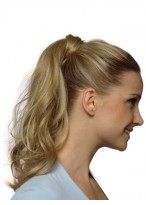 14" Wavy Synthetic Ponytail With Pressure Clip 