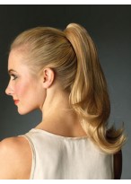Long Palm clip Synthetic Wavy Ponytail 