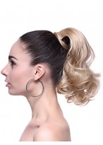 Fashion Synthetic Short Wavy Blonde Ponytail 