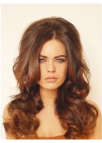 22" Remy Human Hair 3/4 Wavy Wig 
