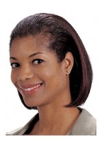 Classic Short Bob Synthetic Half Wig 