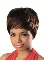 Gorgeous Brown Wavy African American Wigs 