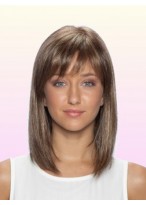 Designed Mid-Length Lace Front Wigs 