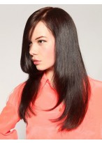 Long Straight Lace Front Remy Human Hair Wig 