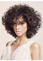 Fashion Full Lace Curly Human Hair Wig 
