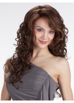 Fashionable Lace Front Long Layered Synthetic Wigs 