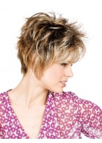 Convenient Short Blonde Synthetic Wigs 