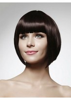 Brown Capless Remy Human Hair Wig-WWA001 