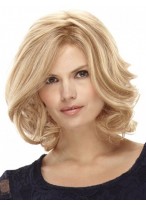 Blonde Monofilament Remy Human Hair Wig-WWA070 