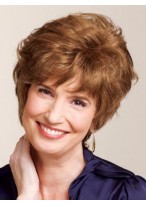 Red Capless Remy Human Hair Wig-WWA326 