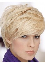 Blonde Capless Remy Human Hair Wig-WWA355 