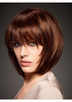 Auburn Capless Remy Human Hair Wig-WWA391 