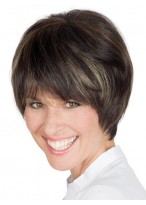 Brown Lace Front Remy Human Hair Wig-WWA396 