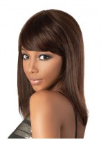 Brown Lace Front Remy Human Hair Wig-WWA456 