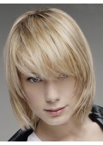 Blonde Lace Front Remy Human Hair Wig-WWA458 